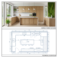 Conception personnalisée de toute la maison ISO, luxe minimaliste pour résidence de luxe, personnalisation OEM ODM, design graphique Pavone pour salon
