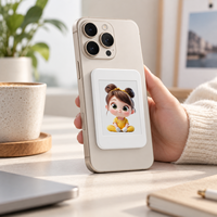 Flyances Fabricant Grossiste Porte-clés intelligent NFC couleur E Ink, Écran couleur E Ink, Étiquette numérique pour sac avec affichage photo et nom, Breloque OEM