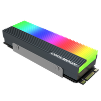 Dissipateur thermique M.2 NVME 2280 en aluminium pour PC de bureau Radiateur de refroidissement pour disque SSD Accessoires informatiques en stock