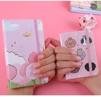 Carnet spirale A6 A7 mignon Kawaii pour filles, idéal pour l'école, le bureau ou comme cadeau