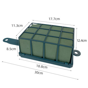 Fixateur de fleurs en mousse, filet en mousse pour fleurs, filet <span class=keywords><strong>rectangulaire</strong></span> pour arrangement floral, forme de grille, panier à fleurs mural, grille fixe - Product Image 4