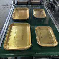 Plat de papier jetable d'aluminium d'or/argent faisant la machine (type hydraulique papier 1000-3000gsm