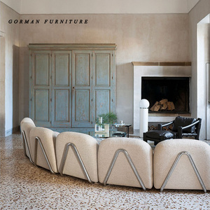 Canapé <span class=keywords><strong>Tacchini</strong></span> Curved Selection Sofa Canapé modulaire en tissu avec chaise longue pour 6 personnes - Product Image 5