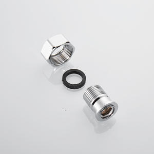 Grifo de ducha expuesto, adaptador de 4 a 6 puntos con tuerca hexagonal, montaje en pared de acero inoxidable, diseño minimalista, fácil instalación - Product Image 1