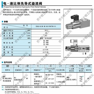 Electro Hydraulic Proportional Relief Valve Edg 01 <b>V</b> C 315 <b>Bar</b> 60 L Min Cast Iron For Hydraulic Systems - Product Image 2