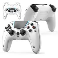 Manette de jeu sans fil avec bouton Turbo, moteur de vibration, batterie 1000 mAh, gyroscope six axes, pavé tactile et haut-parleur intégré