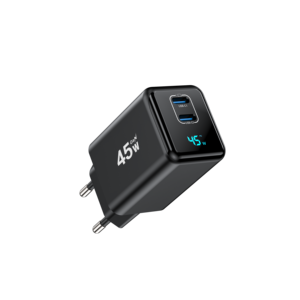 Chargeur rapide KYT 45W GaN avec écran LCD LED intelligent et multi-ports pour <span class=keywords><strong>iPhone</strong></span> / Samsung avec affichage numérique - Product Image 2