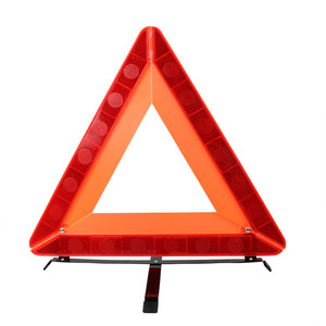 Señal de advertencia triangular de 435x370 mm, plegable, reflectante, alerta de seguridad para automóviles, para estacionamiento de emergencia - Product Image 4