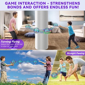 Giocattolo Volante AI a Forma di Sfera, Drone Boomerang, Spinner Galattico, Regalo di Compleanno per Bambini e Adolescenti dai 6 ai 10 Anni - Product Image 3