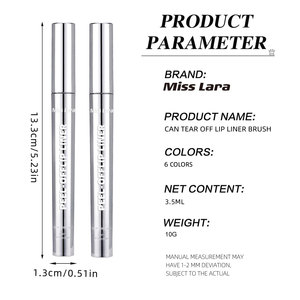 Delineador de Labios Desprendible Miss Lara, Tinta de Labios de Larga Duración, Resistente al Agua y a las Manchas, 6 Tonos, Brillo de Labios Desprendible - Product Image 5