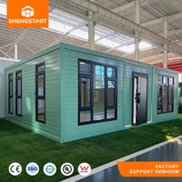 Villa capsule modulaire préfabriquée pliable, portable, étanche et résistante aux tremblements de terre, 1234, avec une ou deux chambres, maison-conteneur extérieure