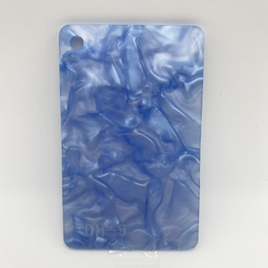 Plaque en acrylique coulé imitation coquillage / Plexiglas <span class=keywords><strong>coloré</strong></span> à grandes fleurs 3MM pour accessoires capillaires / porte-clés / bricolage / décoration - Product Image 4
