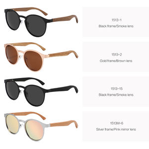 2025 écologique logo personnalisé lunettes de soleil chine flambant neuf mode unisexe lunettes de soleil métal cadre bois lunettes de soleil polarisées - Product Image 3