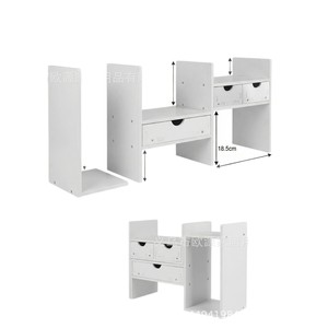 Étagère de bureau OY-PVC avec trois tiroirs, organisateur de rangement portable polyvalent pour l'organisation de la papeterie de bureau - Product Image 1