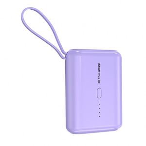 Best Selling Products Ultra Slim Mini 10000Mah Pd22.5W Super Fast Charging With <b>Cable</b> Built Travel Power Bank - Product Image 3