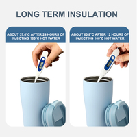 Tasses à café isothermes en acier inoxydable 18/8 à double paroi sans BPA, 250 ml, avec paille, écologiques, 12-24 heures, cadeaux d'affaires