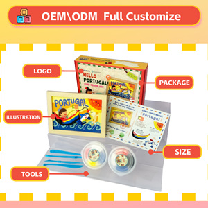 Lot de pâte à modeler nettoyable à l'eau, souvenir géographique Océan et Drapeau National du <span class=keywords><strong>Portugal</strong></span> - Product Image 6