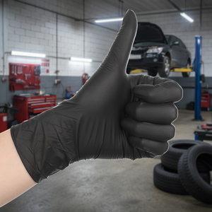 Guantes Desechables <span class=keywords><strong>de</strong></span> Vinilo Negro GATAMO ZSV017, Industriales, Resistentes al Aceite, Sin Polvo, para Cuarto Limpio, Talla S - Product Image 3