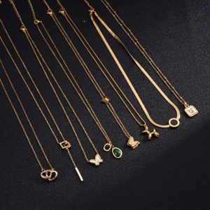 Joyería <span class=keywords><strong>de</strong></span> Acero Inoxidable al por Mayor, Collar <span class=keywords><strong>con</strong></span> Colgante <span class=keywords><strong>de</strong></span> Concha Blanca, Corazón, Mariposa, <span class=keywords><strong>Amor</strong></span> y Números Romanos, Collar <span class=keywords><strong>de</strong></span> Moda para Mujer - Product Image 1