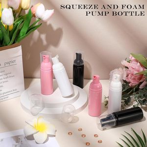 Mini Botellas <span class=keywords><strong>de</strong></span> Jabón Líquido Espumoso para Desinfectante <span class=keywords><strong>de</strong></span> Manos Recargable, Limpiador <span class=keywords><strong>de</strong></span> Pestañas, Champú, Rosa <span class=keywords><strong>Castilla</strong></span> (60 ml) - Product Image 2