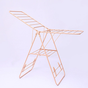 Thuisgebruik Balkon Vloer Opvouwbare Gevleugelde Kleding Droogrek Indoor Cooling Opknoping Kledingrek Baby Luier Rack - Product Image 4