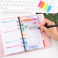 OUHONG A6 Recharges de carnet à feuilles mobiles, inserts pour classeur à 6 anneaux, pages intérieures pour planificateur budgétaire, papier journal pour classeur de budget en espèces