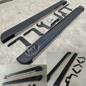 Estribos laterales para automóvil compatibles con 4Runner 2010-2020, estribos laterales negros - Product Image 3