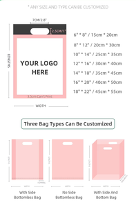 Bolsas de Regalo al por Mayor con Logotipo Personalizado, Bolsas de Plástico Troqueladas para Compras, para <span class=keywords><strong>Pequeños</strong></span> Negocios y Comercios Minoristas - Product Image 4