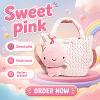 Anoeo Jouet en peluche moelleux classique Kawaii Tofu Hot Spring Bun de 4 pouces (10 cm) - Soulagement du stress Remplissage en coton PP polyester Tous âges