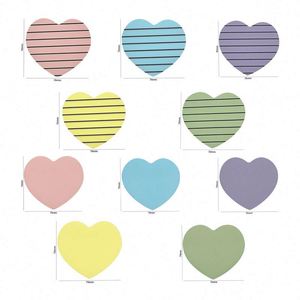 Notas Adhesivas Personalizadas al por Mayor, Notas Adhesivas con Forma de Corazón, Notas Adhesivas Personalizadas para Estudiantes, Regalos de Papelería de Oficina - Product Image 4