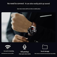 Montre connectée enregistreur intelligent R10 32 Go Hommes Femmes Enregistrement de conférence IA Transfert de texte vocal Réveil Calendrier Bracelet en nylon