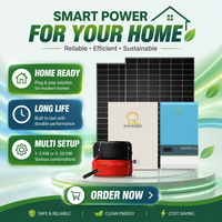 Système d'énergie solaire domestique BR SOLAR 3Kw 5Kw 6Kw 6.2KW avec batterie au lithium pour stockage d'énergie solaire 48V et panneaux solaires