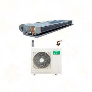 Ar condicionado de duto 48000btu 5P ar condicionado de teto com aquecimento e refrigeração, ar condicionado dividido, fluxo de ar potente
