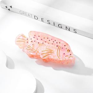 YJL Nuovo Design Fermaglio per Capelli a Forma di Granchio Marino in Acetato, Fermaglio a Forma di Medusa Marina, Fermaglio Personalizzato per Donne - Product Image 5