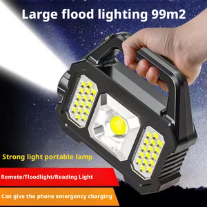 ไฟฉาย LED อเนกประสงค์ แสงแรง ชาร์จพลังงานแสงอาทิตย์ กันน้ำ ใช้ภายนอกอาคาร ไฟฉุกเฉิน ไฟทำงาน - Product Image 6