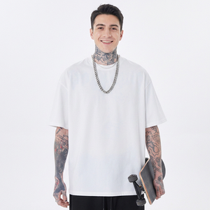 Streetwear Unisex T Shirt 100% Cotton Custom <b>Tshirt</b> Men's Oversized Heavyweight T-shirt for men - Product Image 1