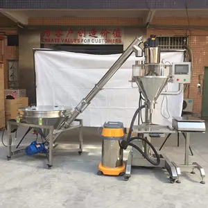 Semi Automatic Turmeric Powder Packing Machine Auger Filler Powder Weighing Filling Machine For Flour Starch Albumen Powder