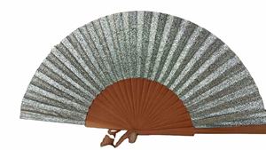 Abanico de mano español artesanal de 23 cm al por mayor con tela de algodón y madera para el verano - Product Image 5