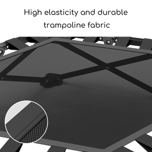 Trampolín Rebounder de Material PP PVC con Manillar de Seguridad, Diseño Plegable, Red Protectora, 8 pies, Equipo de Ejercicio para Todo el Cuerpo para Gimnasio en Casa - Product Image 4
