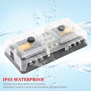 New 12V kỹ thuật số điều khiển xe nóng chảy Bảng điều chỉnh 12 cách Marine khối cầu chì với mặt đất vật liệu nhựa - Product Image 6