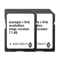 Carte SD CID Maps pour Renault 820-1756573 R-Link 11.45 Navigation GPS Europe 2025 avec capacité de 1 Go à 256 Go Certifiée CE RoHS FCC