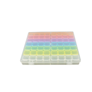 Nail Art Box 56 Compartment Colorful Storage Case For Beads Rhinestones Jewelry Organizers Desktop Organizer - Product Image 5