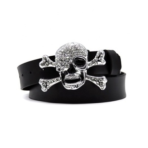 Moda Punk tendenza nuova <span class=keywords><strong>cintura</strong></span> <span class=keywords><strong>da</strong></span> <span class=keywords><strong>uomo</strong></span> in vera pelle di vacchetta intarsiata con la testa di scheletro <span class=keywords><strong>cintura</strong></span> <span class=keywords><strong>da</strong></span> <span class=keywords><strong>uomo</strong></span> Designer - Product Image 2