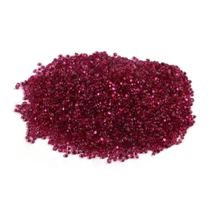 Wholesale Natural Stone 0.70mm-2.90mm Small Size Red Ruby Round Natural Ruby
