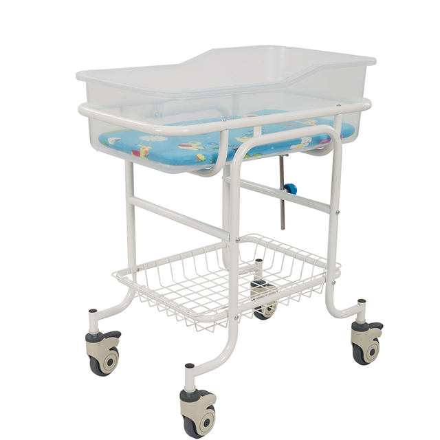 MT MEDICAL Luxury Hospital Baby Bassinet, Medical Hospital Baby Bed Plastic Infant Crib