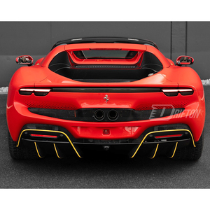 Diffuseur arrière en fibre de carbone sèche complète pour Ferrari 296 GTB & GTS 2021 2022 2023 2024 2025 2026 - Product Image 2