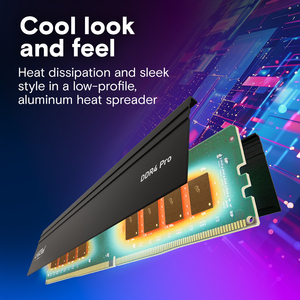 Crucial Pro 32GB Kit ( 16GBx2 ) <span class=keywords><strong>DDR4</strong></span> 3200 UDIMM Memoria de escritorio 22 Sincronización 288Pin 1,2 V 16G 32G 3200Mhz ECC Gaming <span class=keywords><strong>RAM</strong></span> - Product Image 5