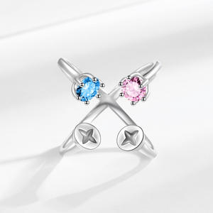 Anillo de Circonio Personalizado de Alta Calidad, Diseño de Lujo con Baño de Rodio Único para Bodas y Fiestas - Product Image 4