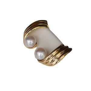 Accesorios de Plata S925 para Perlas DIY, Cuentas Redondas de 7-10 mm, 21832, Base Vacía para Pendientes de Mujer, a la Moda - Product Image 5