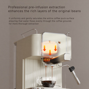 Cafetera Espresso Semiautomática de 20 Bares con Vaporizador de Leche, Tanque de Agua de 1.8L, para Uso Doméstico - Product Image 5